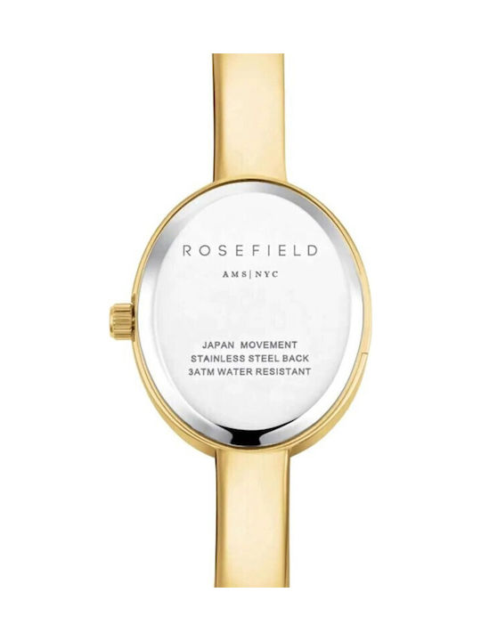 Rosefield Studio Γυναικείο Ρολόι 23.5mm Μπαταρίας με Χρυσό Μεταλλικό Μπρασελέ