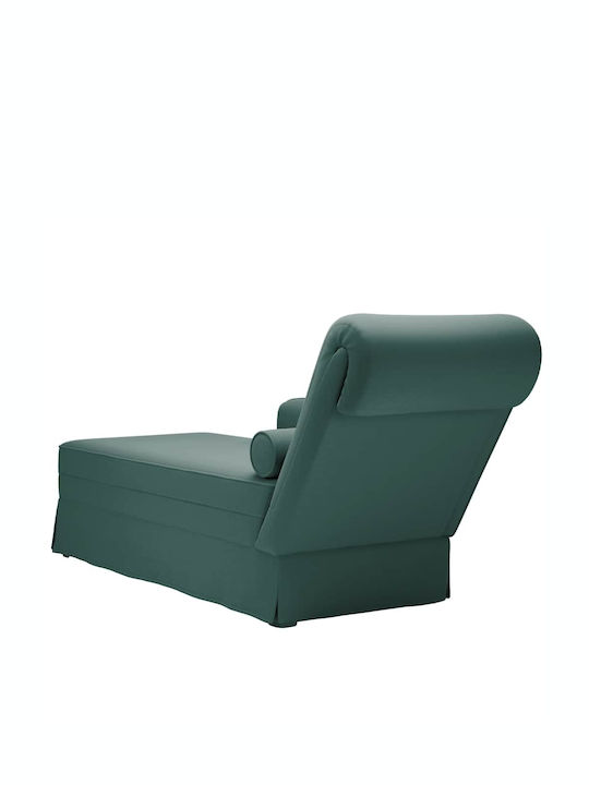 Velvet Recliner Green L145xW56xH70cm