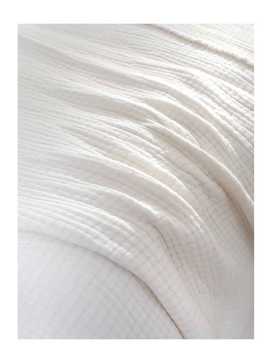 Αιγαίον Super Soft Κουβερλί Μονό White 170x240cm