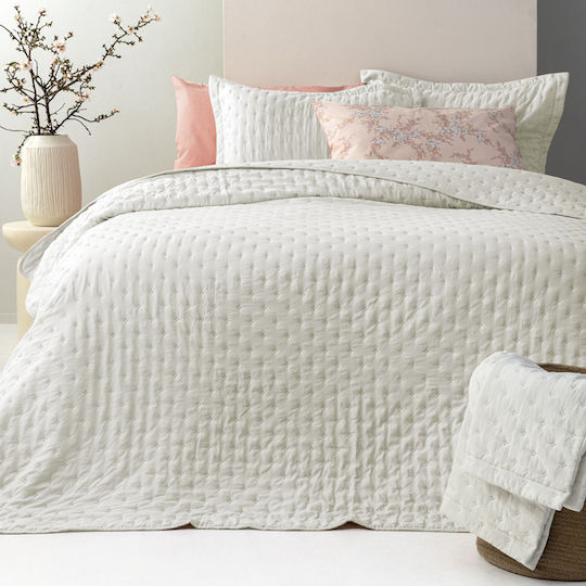 Palamaiki Nico Tagesdecke King Size Mikrofaser Ice 260x240cm
