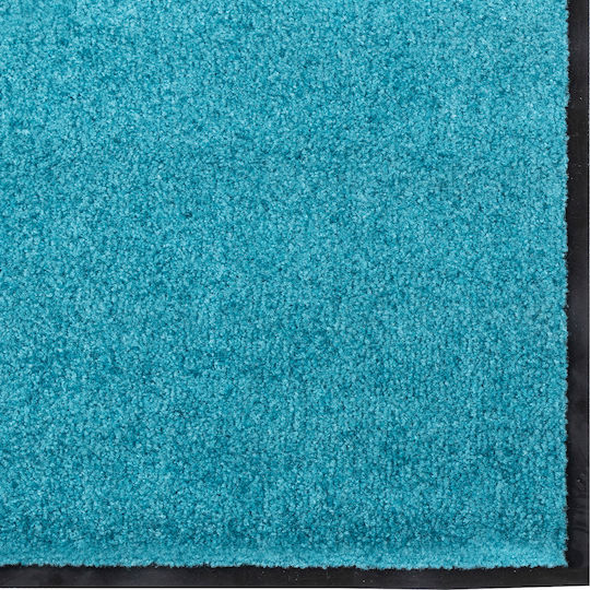 vidaXL Teppich Außenbereich Rechteckig Synthetisch,Polyester/Cotton/Leather Blue