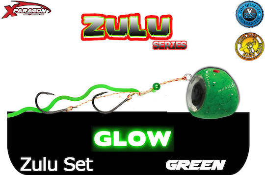 X-paragon Zulu Tenya Slider Set 80gr Grüne Leuchtende Φωσφόρου