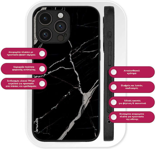 Sonique Marble Series Case Huawei Pura 70 Ultra Black