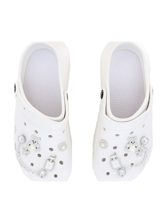 B-Soft Women's Clogs White