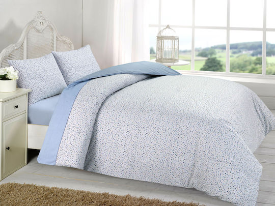 Viopros Νίνα Crib Bumpers Classic Inside Light Blue 40x165cm