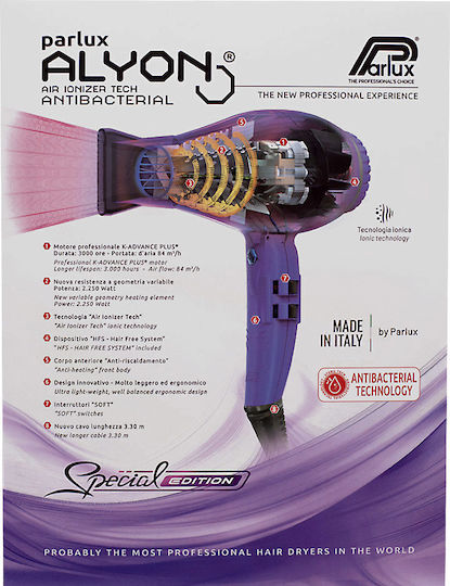 Parlux Alyon Професионален Сешоар За Коса 2250W