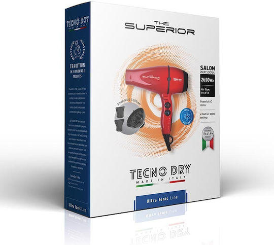 Tecno Dry Ionic Profesional Uscător de Păr 2650W