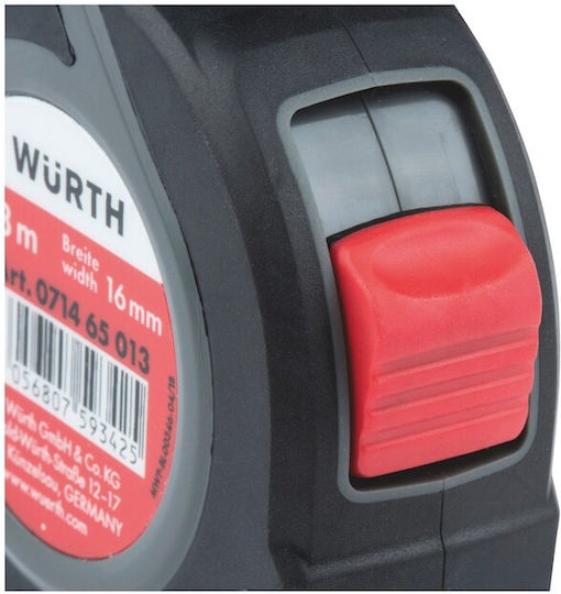 Wurth 2C PT18 Tape Measure with Auto-Rewind 16mm x 3m