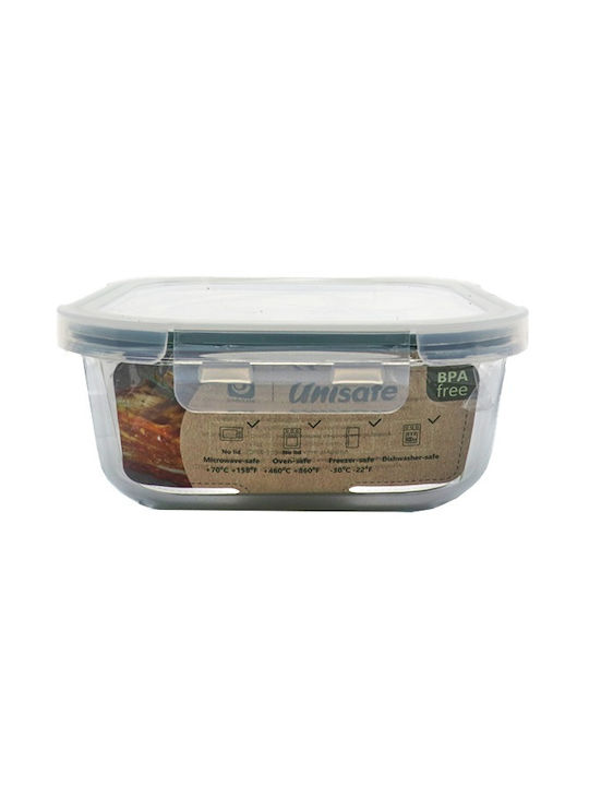 Uniglass Glass Lunch Box Transparent 1000ml