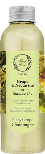Fresh Line Grape & Nectarine Bubble Bath Gel with Moisturizing Glycerin 200ml