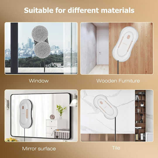 Battery Robot Window Cleaner White