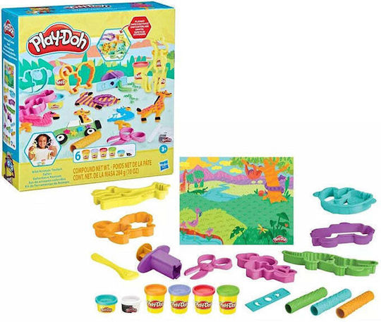 Hasbro Play-Doh Knete - Spiel-Set Wildtiere für 3+ Alter, 6 Stück