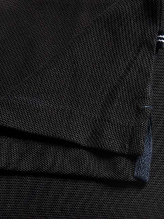 Performance Polo Short Sleeve Black Blouse