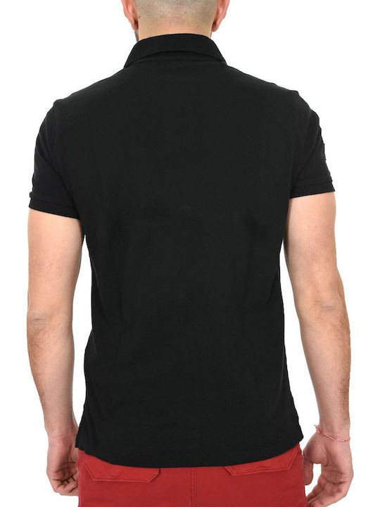 Polo Short Sleeve Black Blouse