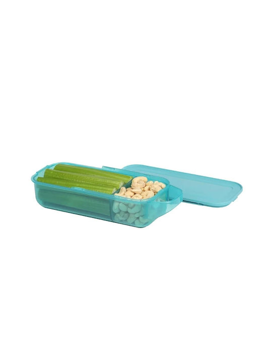 Sistema Snack Lunchbox Kunststoff Turquoise Geeignet für die Mikrowelle 445ml 1Stück