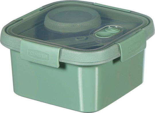 Lunch Kit Square Food Container 1.1l Smart Eco To Go 16x16x9cm Soft Green Lunch Kit Square Food Container 1.1l Smart Eco To Go 16x16x9cm Soft Green