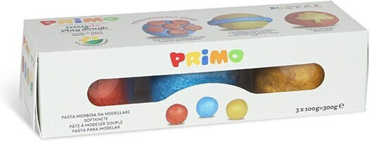 Primo Πλαστελίνες για 3+ Ετών, 3τμχ