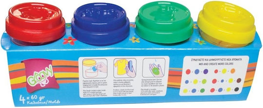 Groovy 4 Plasticine Modelling Dough For 3+ Years