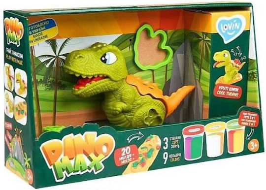 Dino Knete Spiel-Set Dino Max Für 3+ Alter 3 Stück