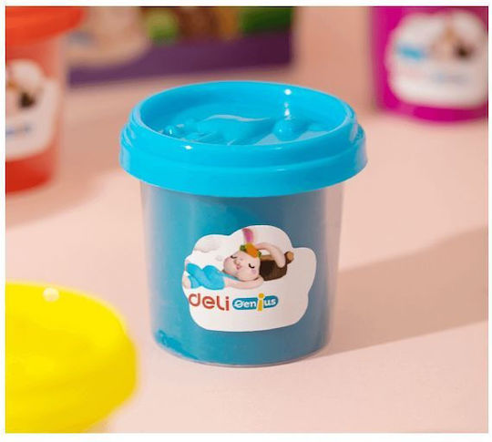 Deli 6 Πλαστοζυμαράκια Πλαστελίνης Genius Soft Dough για 3+ Ετών