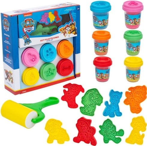 John Πλαστελίνη - Παιχνίδι Paw Patrol για 3+ Ετών, 6τμχ