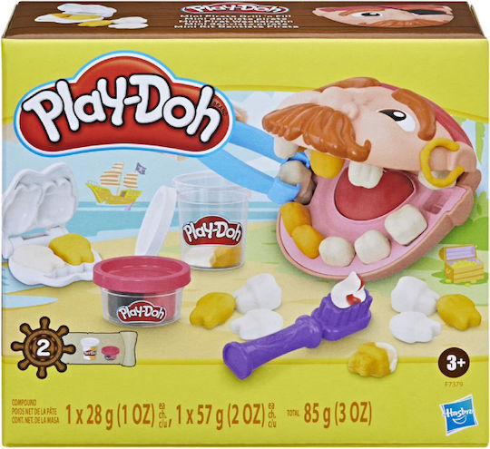 Hasbro Play-Doh Spielset Modellierknete Ini Pirate Drill N Fill mit 2 Farben für 3+ Jahre