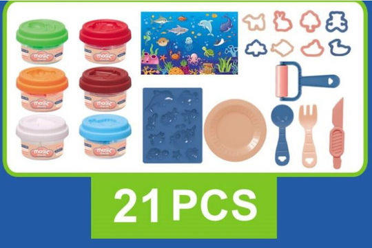 Martin Toys Plasticine Game for 3+ Years 21 Pieces