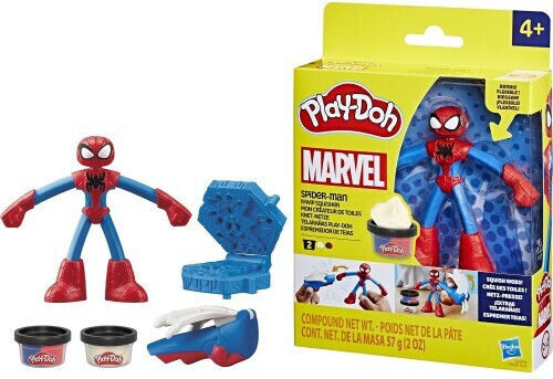 Hasbro Play-Doh Plasticină Set De Joc Spiderman Pentru 3+ Ani 2 Buc