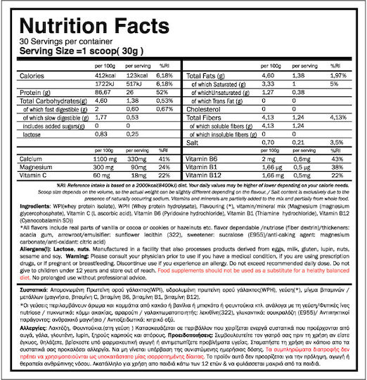 GoldTouch Nutrition Iso Touch 86% Protein Whey Gluten Free with Flavor Belgian Chocolate 2kg