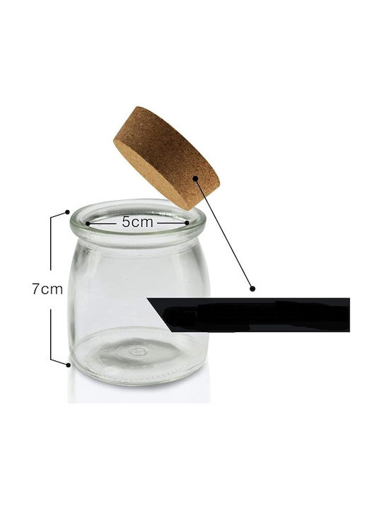 Glass Tabletop Spice Jar Set 12 Transparent