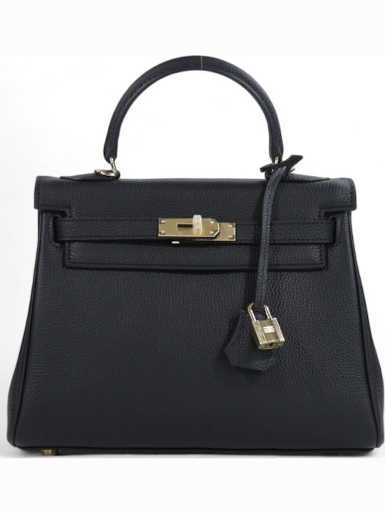 Leather Women's Bag Tote Handbag Black