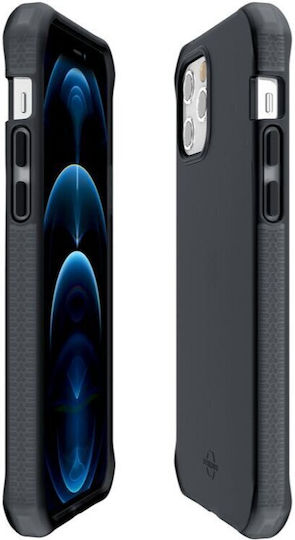 ITSkins Umschlag Rückseite Schwarz (iPhone 13 Pro Max)