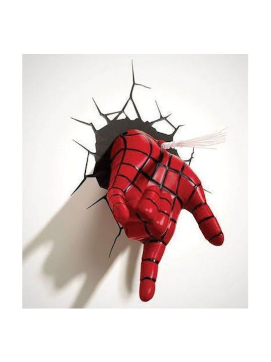 Abacus Led Kids Decorative Lamp The Source 3DL Spiderman Red
