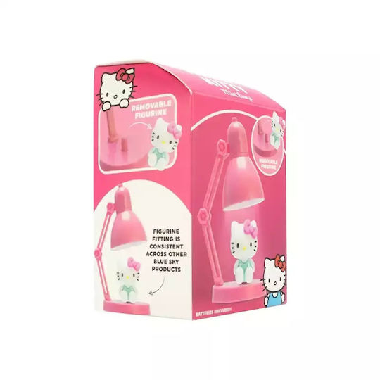 Hello Kitty Kids Portable Lamp Pink 6.5x5.1x10εκ.