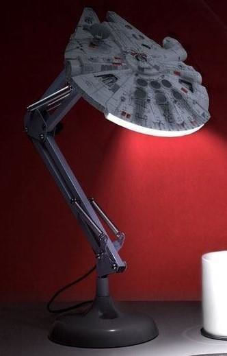 Paladone Lumini LED Lampă de birou pentru copii Star Wars Millennium Falcon Gri