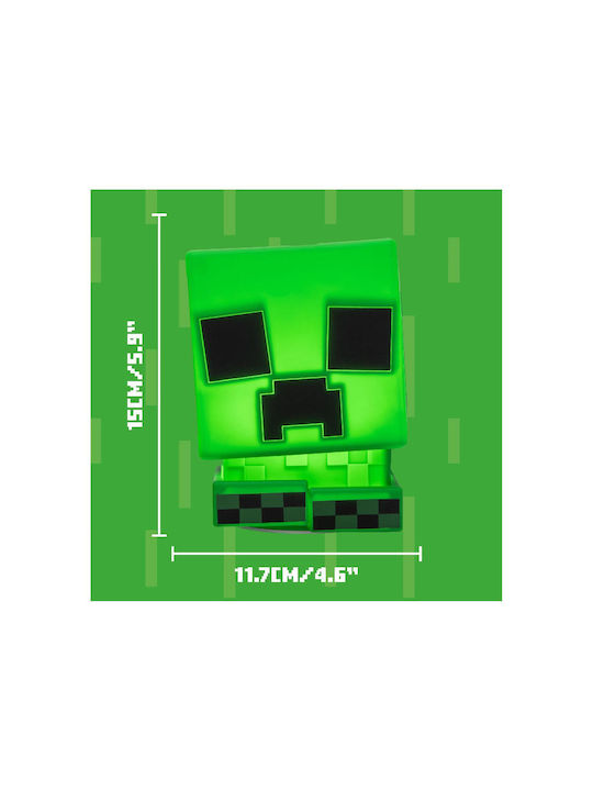 Paladone Παιδικό Διακοσμητικό Φωτιστικό Creeper Πράσινο 15x12.5x11.7εκ.