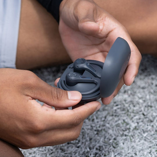 Jlab JBuds Sport ANC 4 Bluetooth Handsfree Ακουστικά με Αντοχή στον Ιδρώτα και Θήκη Φόρτισης Graphite