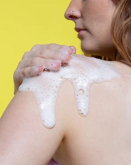 B.Fresh Schaumbad in Gel mit Niasinamid für Nährend 473ml