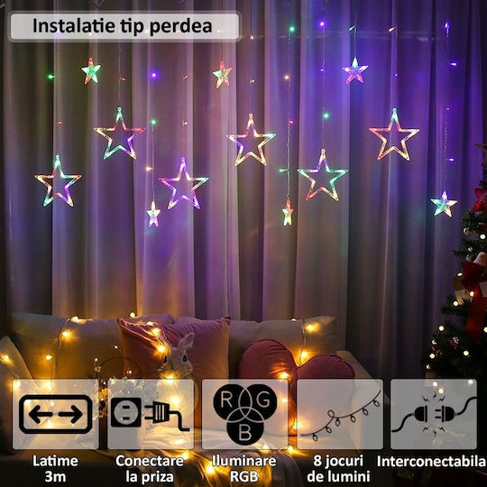 Λαμπάκια LED RGB τύπου Κουρτίνα