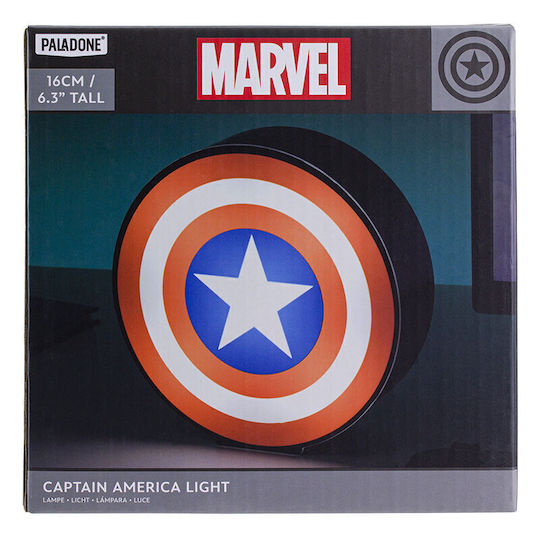 Paladone Детско Декоративно Осветление Captain America Многоцветен 15x15x15εκ.