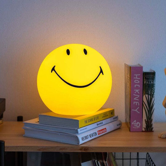 Mr Maria Led Kids Decorative Lamp Smiley Yellow 25x25cm