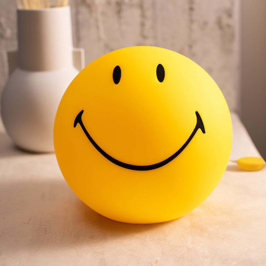 Mr Maria Led Kids Decorative Lamp Smiley Yellow 25x25cm