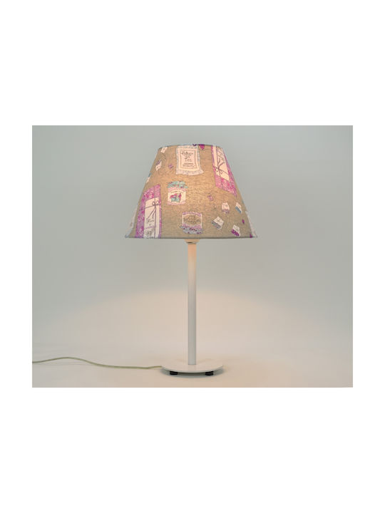 Veis Παιδικό Φωτιστικό Πορτατίφ Hemera Kids Λευκό 24.5x24.5x43εκ.