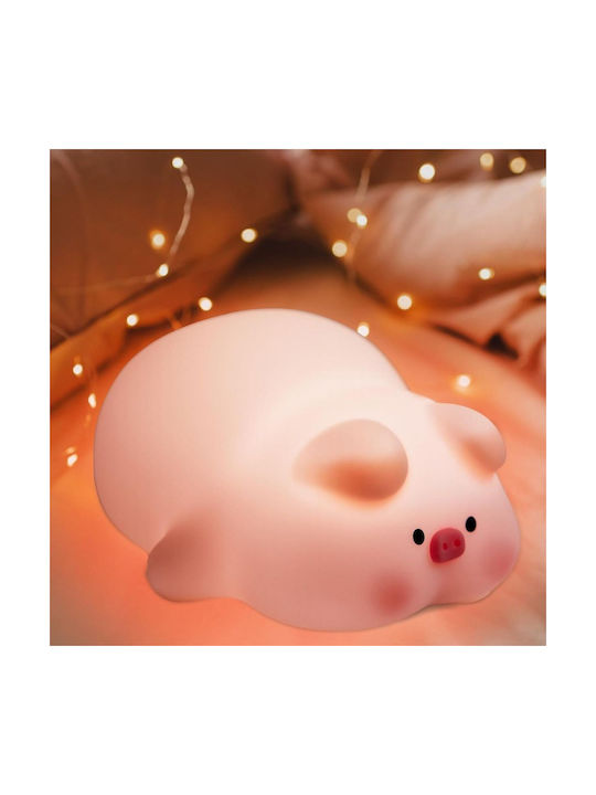 Детско Декоративно Осветление Piggy Розов 14.3x10.9x8.47εκ.