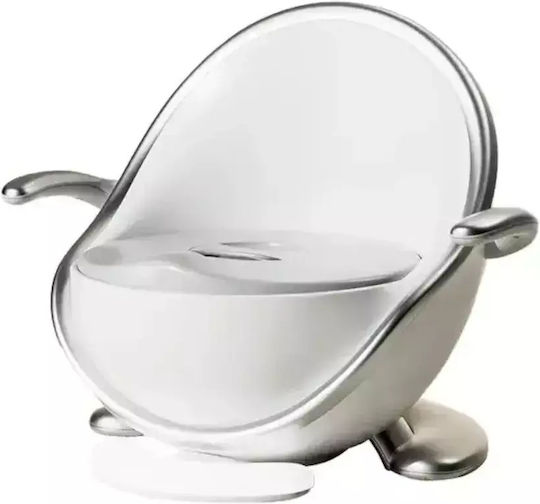 Töpfchen Schüssel mit Deckel Silber