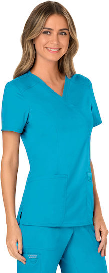 Cherokee Women's Turquoise Medical Blouse