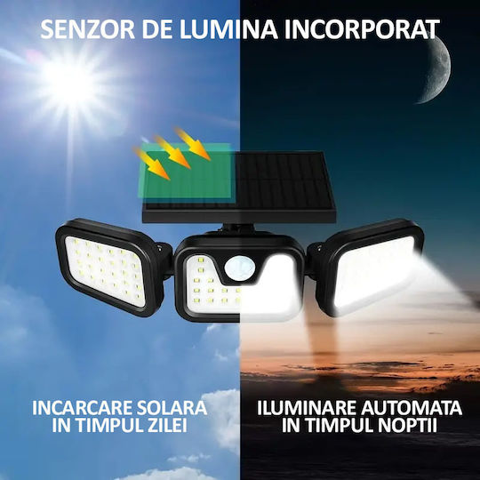 Set 5 Lămpi Solare Stradal cu Senzor de Mișcare și Fotocelulă IP65