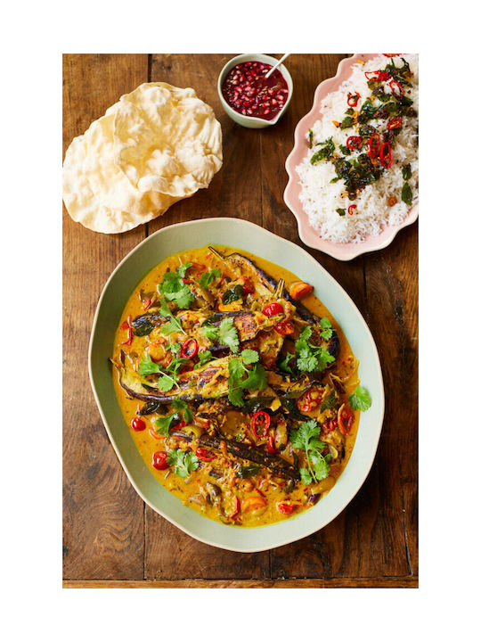 Jamie Oliver Σαλατιέρα Κεραμική Πράσινη 39x32x7cm