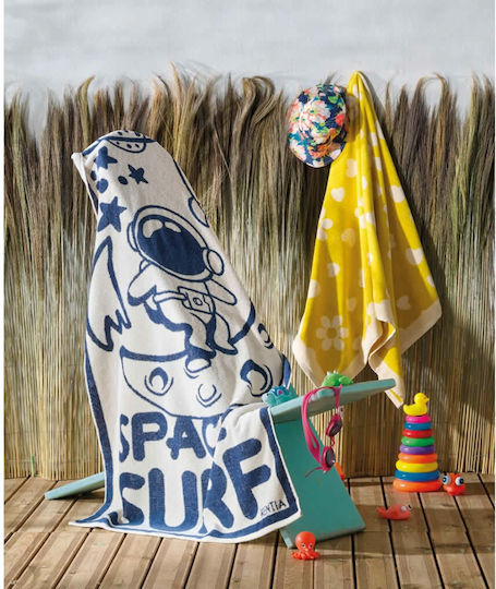 Kentia Simeon Kids Beach Towel Light Blue 140x70cm