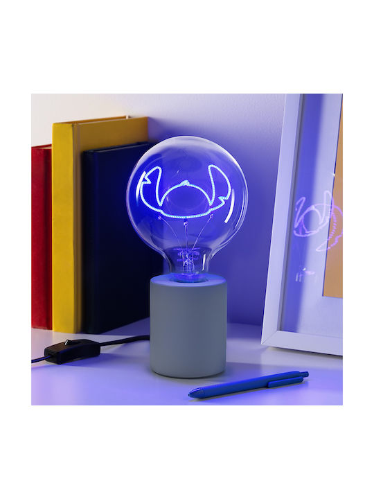PCMerch Lampă decorativă pentru copii Neon Bulb Stitch Transparent 18x13x18εκ.